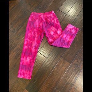 Verge Girl button fly tie dye denim size 10